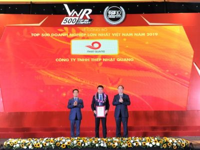 Nhat Quang Steel continues to be firmly in the Top 500 largest enterprises in Vietnam