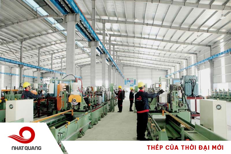 Các sản phẩm thép của Nhật Quang đều được sản xuất theo một quy trình khép kín, khoa học